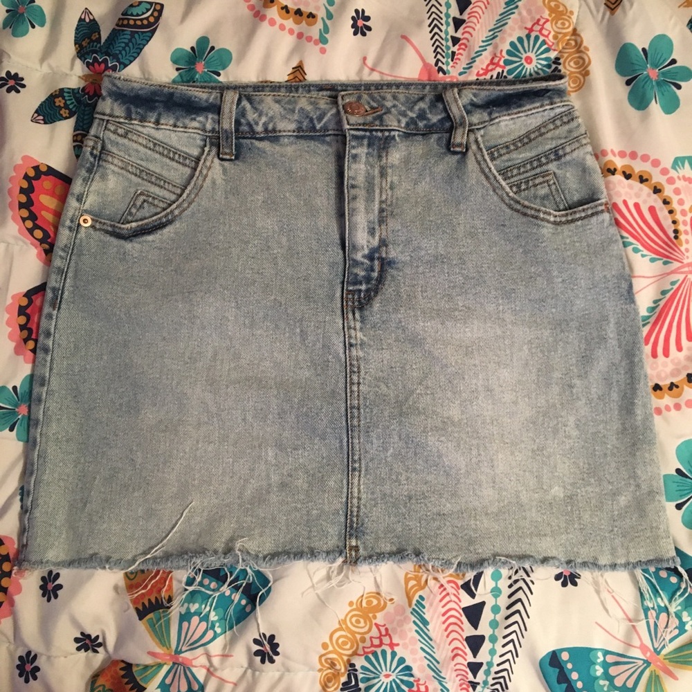 Light Deimn Jean Skirt